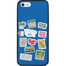 iPhone 5/5s / SE (2016) Case Hülle - Silikon schwarz Seals of the Dominican Republic DTMF