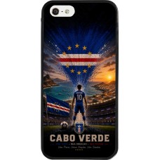iPhone 5/5s / SE (2016) Case Hülle - Silikon schwarz Fussball Kap Verde splash 2026