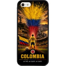 iPhone 5/5s / SE (2016) Case Hülle - Silikon schwarz Fussball Kolumbien splash 2026