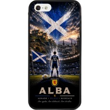 iPhone 5/5s / SE (2016) Case Hülle - Silikon schwarz Fussball Schottland splash 2026