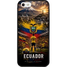 iPhone 5/5s / SE (2016) Case Hülle - Silikon schwarz Fussball Ecuador splash 2026
