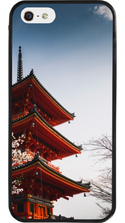 iPhone 5/5s / SE (2016) Case Hülle - Silikon schwarz Spring 23 Japan