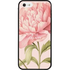 iPhone 5/5s / SE (2016) Case Hülle - Silikon schwarz Just Bloom Spring 2026