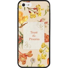 iPhone 5/5s / SE (2016) Case Hülle - Silikon schwarz Trust the process Spring 2026