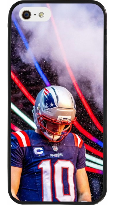 iPhone 5/5s / SE (2016) Case Hülle - Silikon schwarz Super Bowl 26 Patriots 3