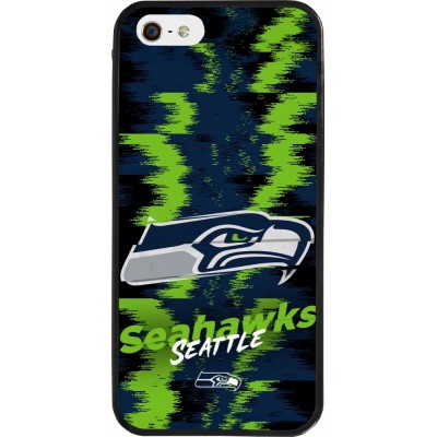 iPhone 5/5s / SE (2016) Case Hülle - Silikon schwarz Super Bowl 26 Seattle 2