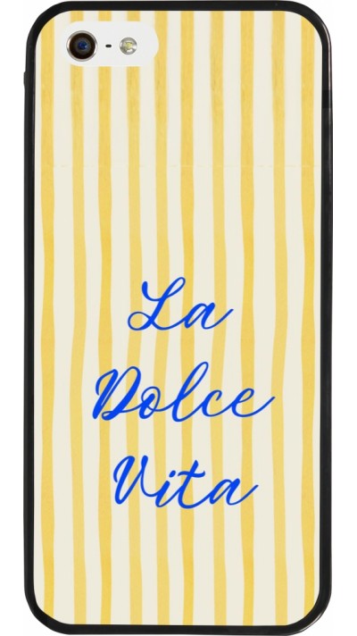 iPhone 5/5s / SE (2016) Case Hülle - Silikon schwarz The good life 2026