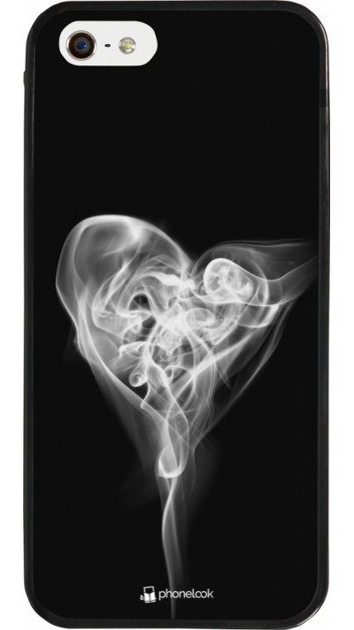 iPhone 5/5s / SE (2016) Case Hülle - Silikon schwarz Valentine 2022 Black Smoke