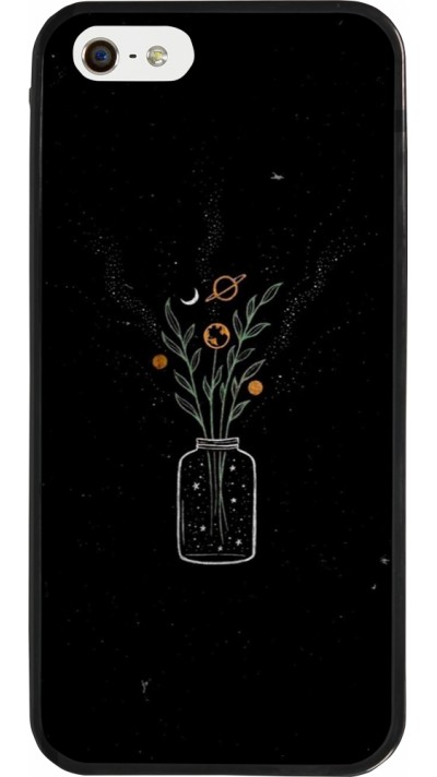 iPhone 5/5s / SE (2016) Case Hülle - Silikon schwarz Vase black