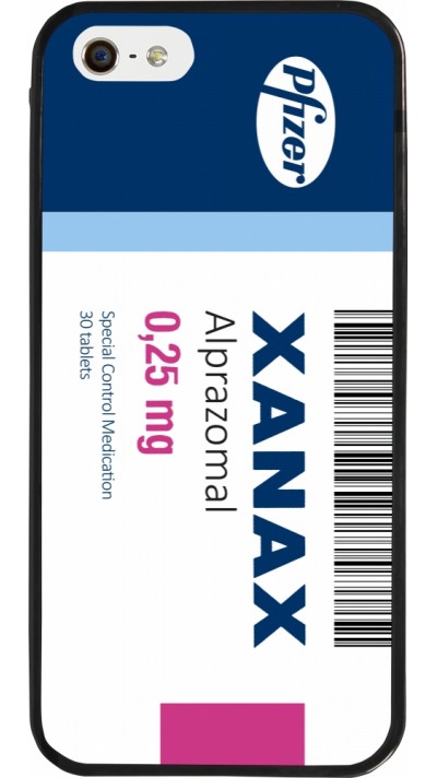 iPhone 5/5s / SE (2016) Case Hülle - Silikon schwarz Xanax Alprazolam 2025