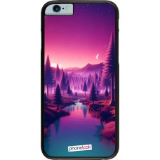 iPhone 6/6s Case Hülle - Lila-rosa Landschaft