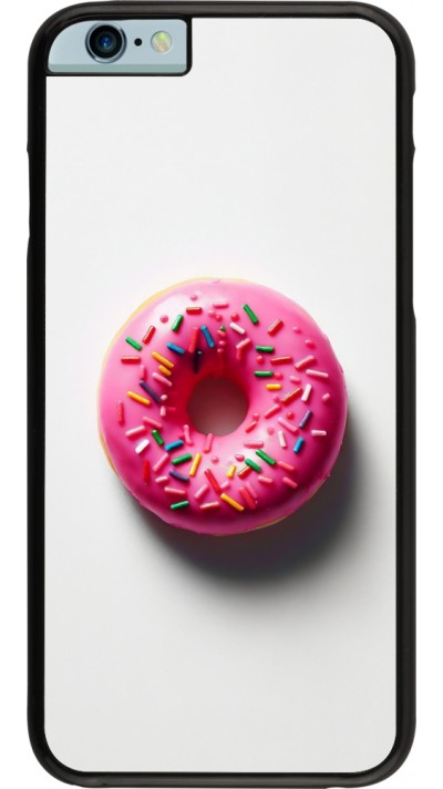 iPhone 6/6s Case Hülle - Weisser Hintergrund, pinker Donut