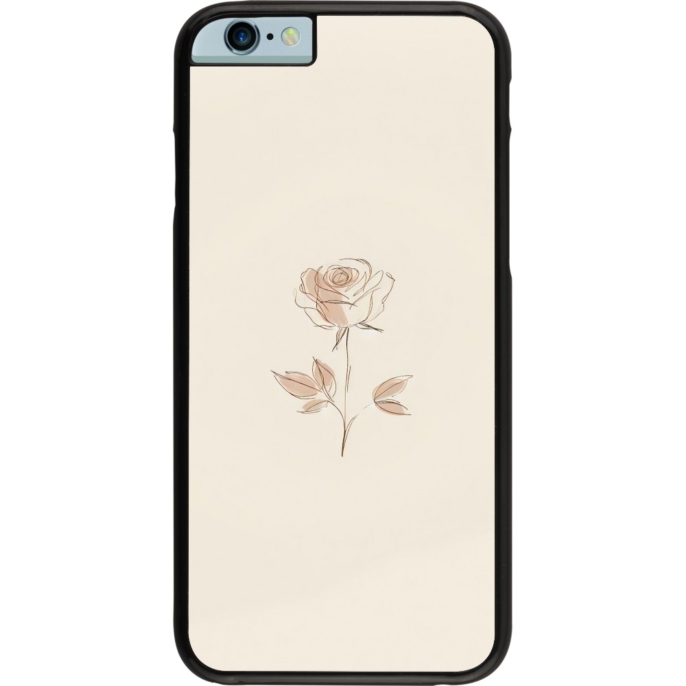 iPhone 6/6s Case Hülle - Rosa Sand Minimalistisch