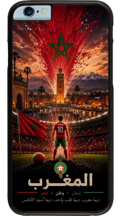 Coque iPhone 6/6s - Football Maroc splash 2026