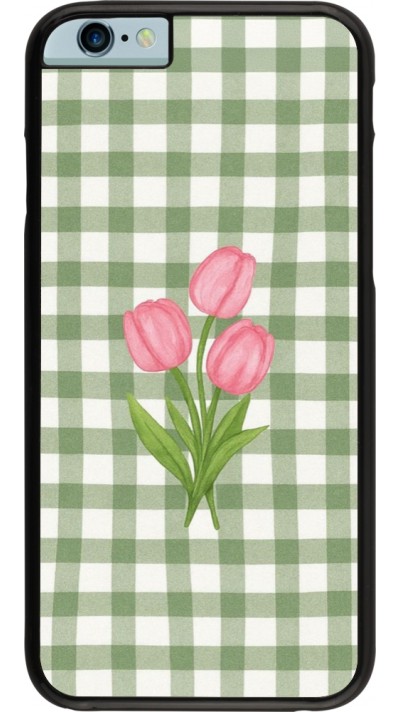 iPhone 6/6s Case Hülle - Green vichy tulips Spring 2026
