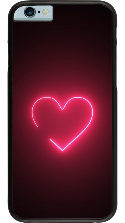 iPhone 6/6s Case Hülle - Valentine 2023 single neon heart