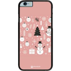 iPhone 6/6s Case Hülle - Weihnachten 2024 Rose Schneemann Weihnachten