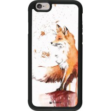 Coque iPhone 6/6s - Silicone rigide noir Autumn 21 Fox