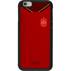 iPhone 6/6s Case Hülle - Silikon schwarz Spanien 2022 personalisierbares Fußballtrikot