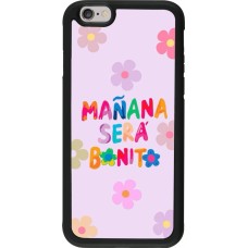 Coque iPhone 6/6s - Silicone rigide noir Karol G Manana sera bonito