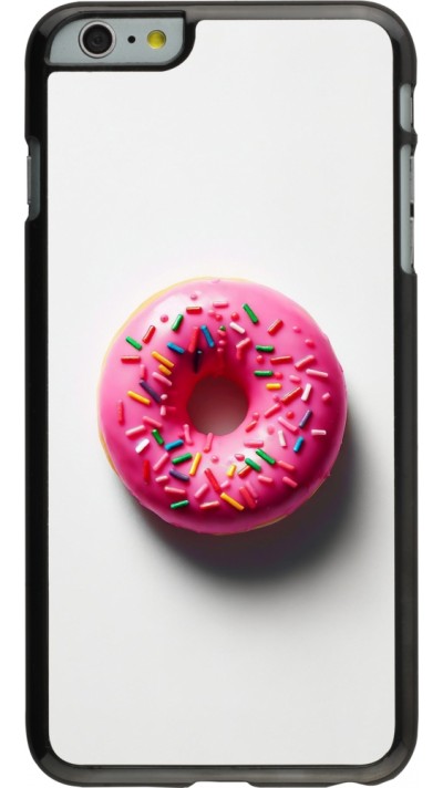 iPhone 6 Plus / 6s Plus Case Hülle - Weisser Hintergrund, pinker Donut
