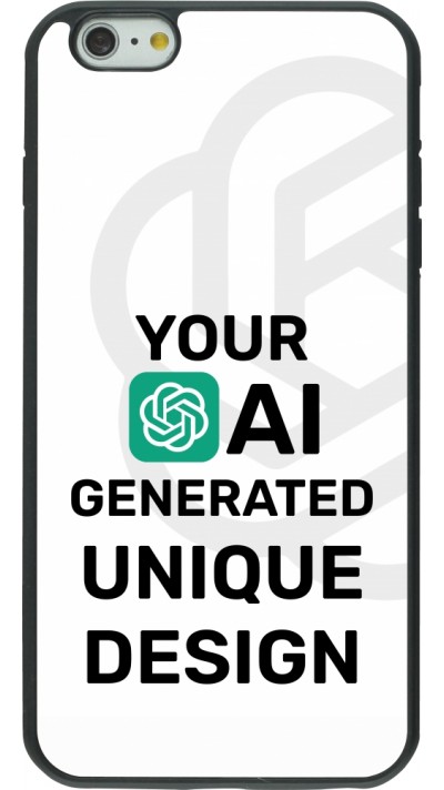 iPhone 6 Plus / 6s Plus Case Hülle - Silikon schwarz 100% einzigartig erstellt dank Deiner Kreativität und künstlicher Intelligenz (KI)