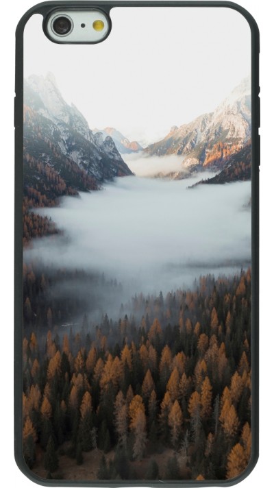 iPhone 6 Plus / 6s Plus Case Hülle - Silikon schwarz Autumn 22 forest lanscape
