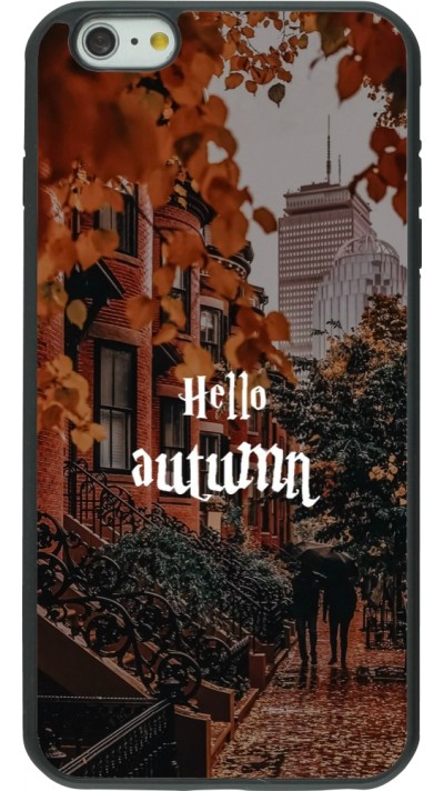 iPhone 6 Plus / 6s Plus Case Hülle - Silikon schwarz Autumn 25 Hello autumn