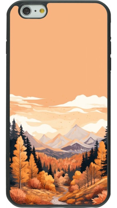 iPhone 6 Plus / 6s Plus Case Hülle - Silikon schwarz Autumn 25 Mountains
