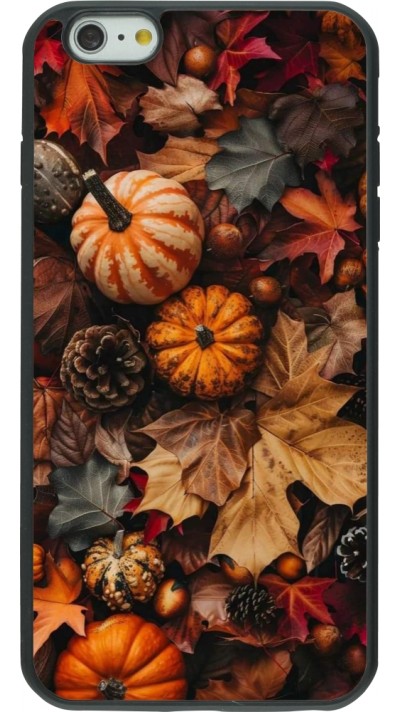 iPhone 6 Plus / 6s Plus Case Hülle - Silikon schwarz Autumn 25 Pumpkin
