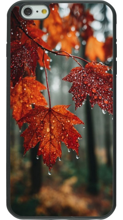iPhone 6 Plus / 6s Plus Case Hülle - Silikon schwarz Autumn 25 Rain