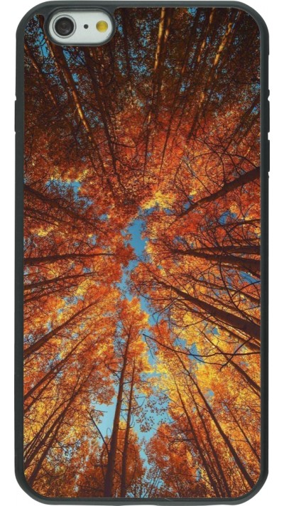 iPhone 6 Plus / 6s Plus Case Hülle - Silikon schwarz Autumn 25 Trees