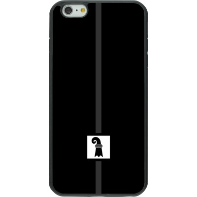 iPhone 6 Plus / 6s Plus Case Hülle - Silikon schwarz Kanton BS schwarz