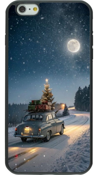 Coque iPhone 6 Plus / 6s Plus - Silicone rigide noir Christmas 25 Car with Tree Xmas