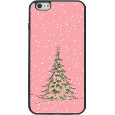 iPhone 6 Plus / 6s Plus Case Hülle - Silikon schwarz Christmas 25 Pink Tree