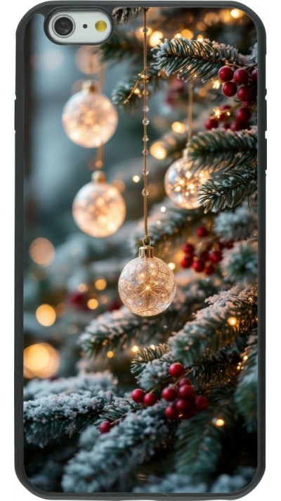 Coque iPhone 6 Plus / 6s Plus - Silicone rigide noir Christmas 25 Xmas Decorated Tree