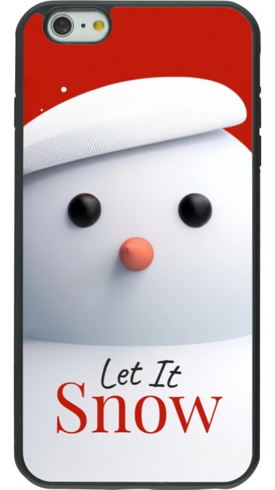 Coque iPhone 6 Plus / 6s Plus - Silicone rigide noir Christmas 25 Xmas Snowman