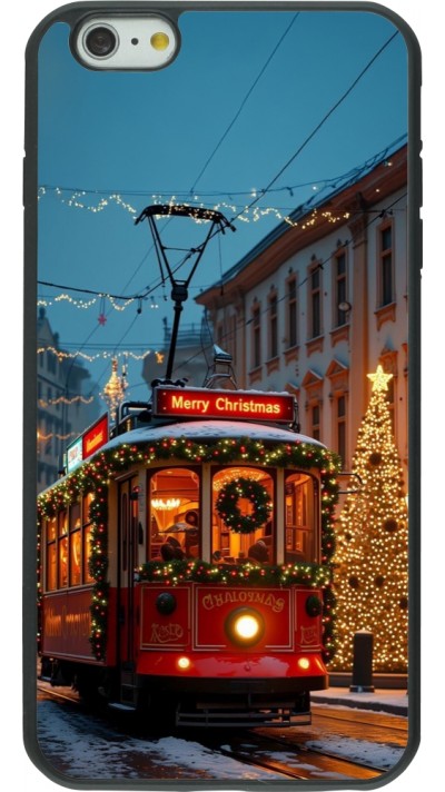 Coque iPhone 6 Plus / 6s Plus - Silicone rigide noir Christmas 25 Xmas Train