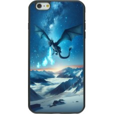 iPhone 6 Plus / 6s Plus Case Hülle - Silikon schwarz Drache nächtliche Berg