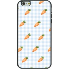 Coque iPhone 6 Plus / 6s Plus - Silicone rigide noir Easter 2026 Pattern carrots