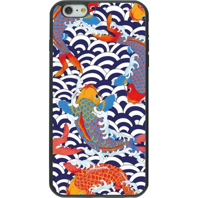 iPhone 6 Plus / 6s Plus Case Hülle - Silikon schwarz Easter 2023 japanese fish