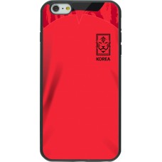 iPhone 6 Plus / 6s Plus Case Hülle - Silikon schwarz Südkorea 2022 personalisierbares Fussballtrikot