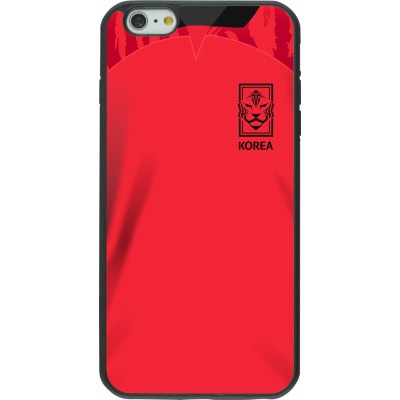 iPhone 6 Plus / 6s Plus Case Hülle - Silikon schwarz Südkorea 2022 personalisierbares Fussballtrikot
