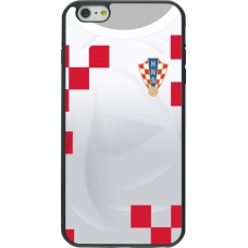 iPhone 6 Plus / 6s Plus Case Hülle - Silikon schwarz Kroatien 2022 personalisierbares Fussballtrikot