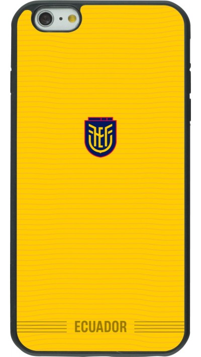 iPhone 6 Plus / 6s Plus Case Hülle - Silikon schwarz Ecuador 2026 personalisierbares Fussballtrikot