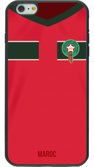 iPhone 6 Plus / 6s Plus Case Hülle - Silikon schwarz Marokko 2022 personalisierbares Fussballtrikot