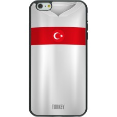 iPhone 6 Plus / 6s Plus Case Hülle - Silikon schwarz Türkei personalisierbares Fussballtrikot