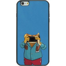 iPhone 6 Plus / 6s Plus Case Hülle - Silikon schwarz Frog with camera DTMF