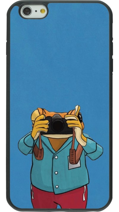 iPhone 6 Plus / 6s Plus Case Hülle - Silikon schwarz Frog with camera DTMF