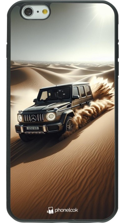 iPhone 6 Plus / 6s Plus Case Hülle - Silikon schwarz Mercedes G Drift Wueste